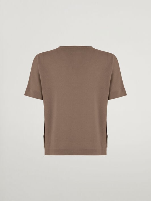 MERINO BLEND TOP SHORT SLEEVES