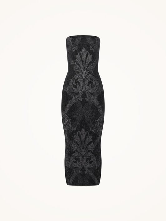 METALLIC JACQUARD DRESS METALLIC JACQUARD DRESS