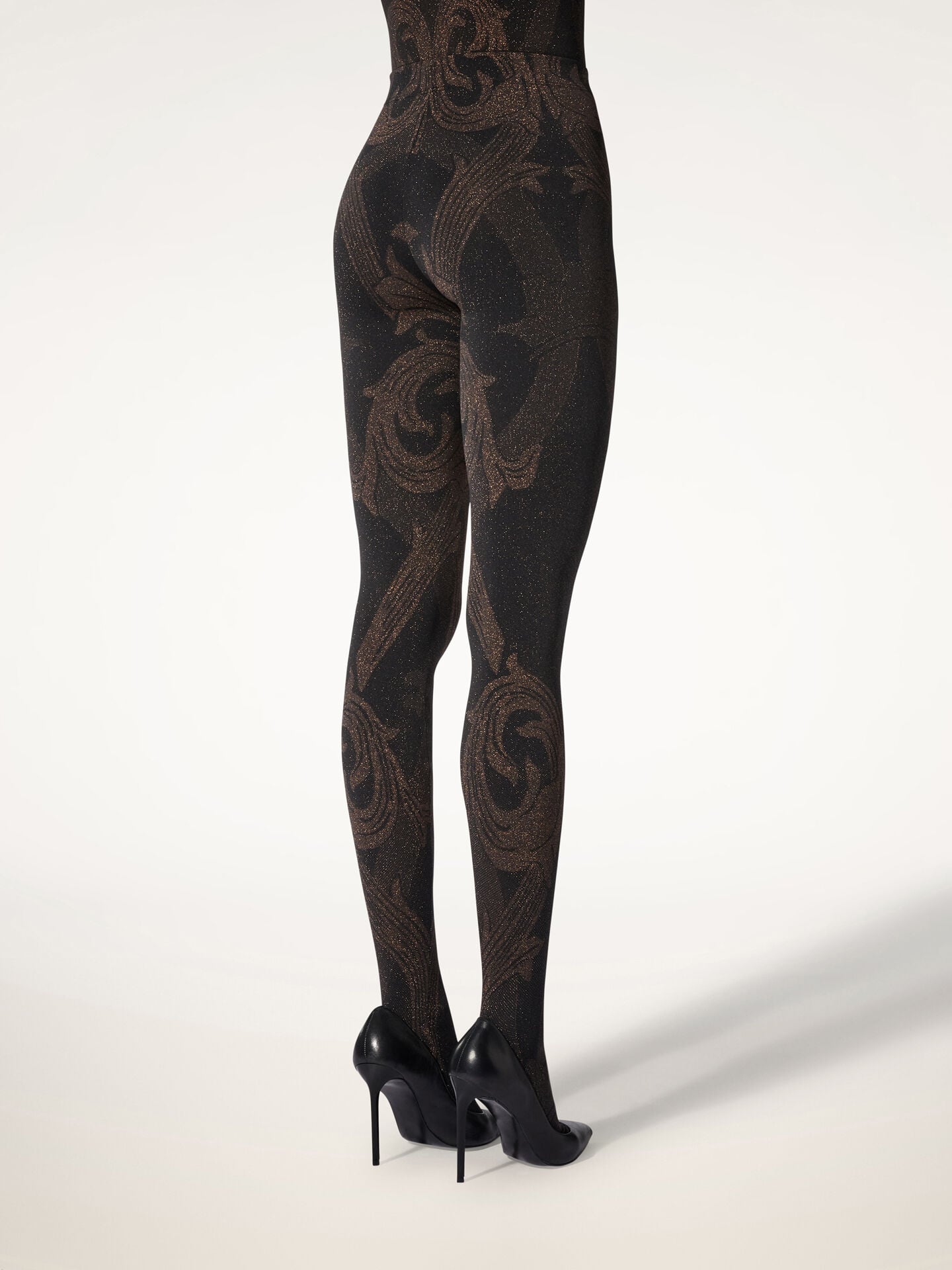 METALLIC JACQUARD TIGHTS METALLIC JACQUARD TIGHTS