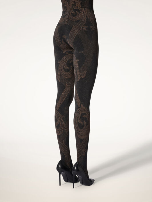 METALLIC JACQUARD TIGHTS METALLIC JACQUARD TIGHTS