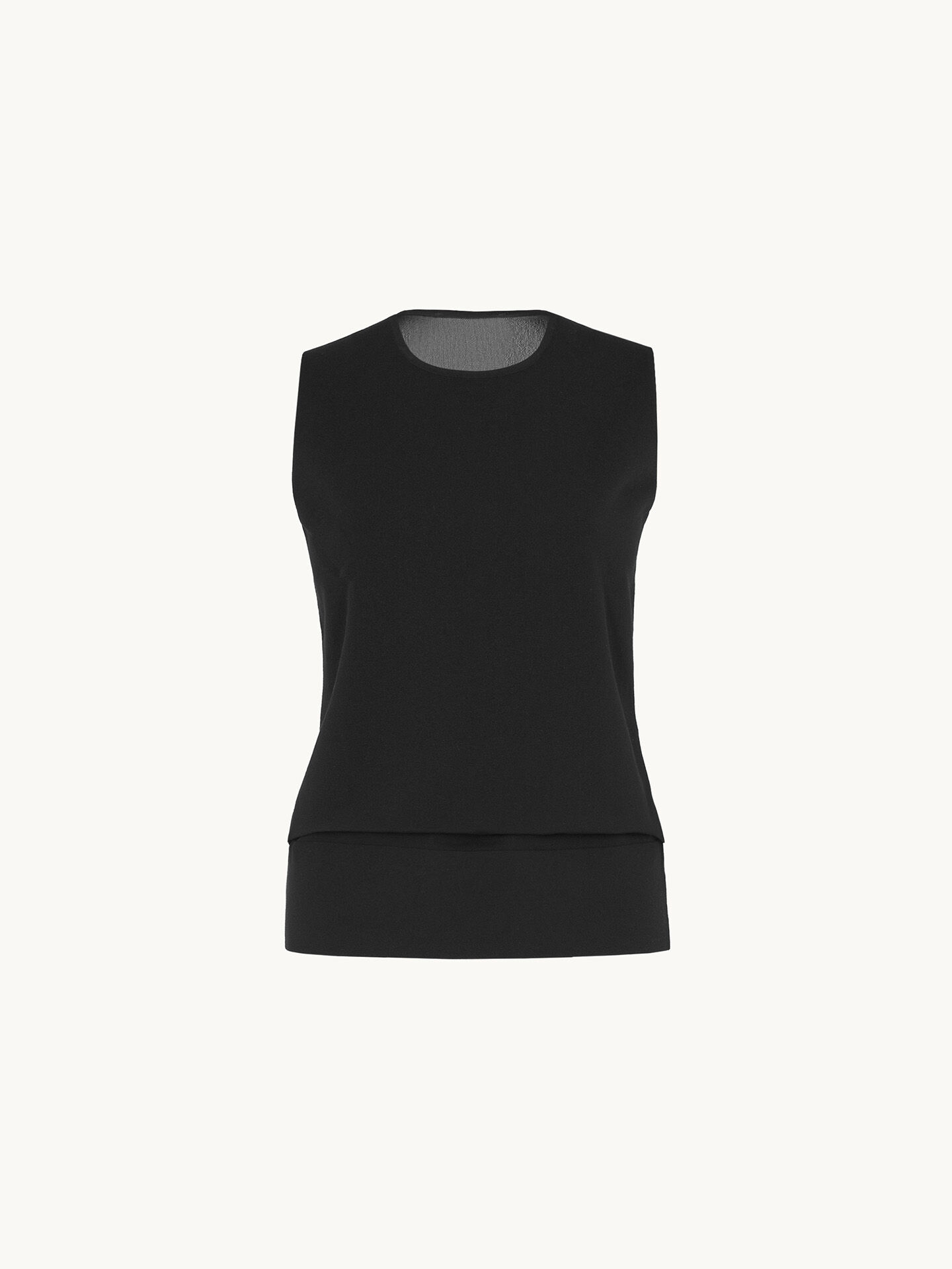 SHEER OPAQUE KNIT TOP SLEEVEL. SHEER OPAQUE KNIT TOP SLEEVEL.