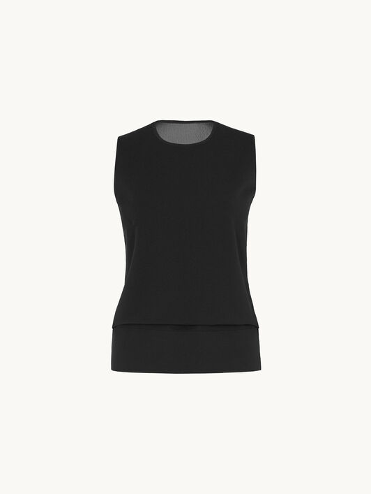 SHEER OPAQUE KNIT TOP SLEEVEL. SHEER OPAQUE KNIT TOP SLEEVEL.