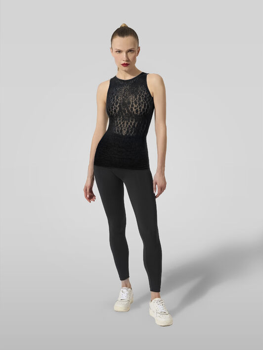 REPTILE NET TOP SLEEVELESS