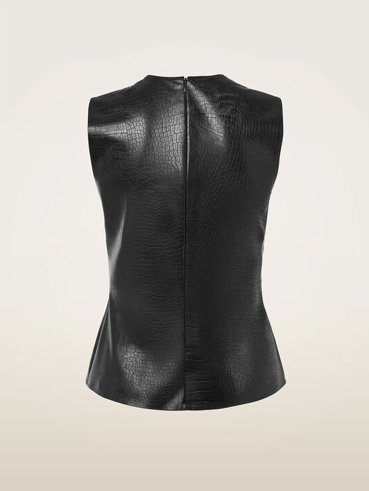 EMBOSSED ALLIGATOR TOP SLEEVEL EMBOSSED ALLIGATOR TOP SLEEVEL