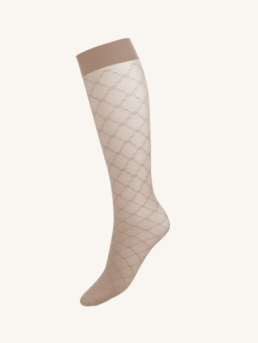 SHEER PATTERN KNEE-HIGHS SHEER PATTERN KNEE-HIGHS