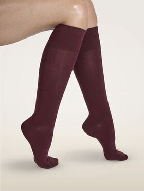 STRETCH COTTON KNEE-HIGHS