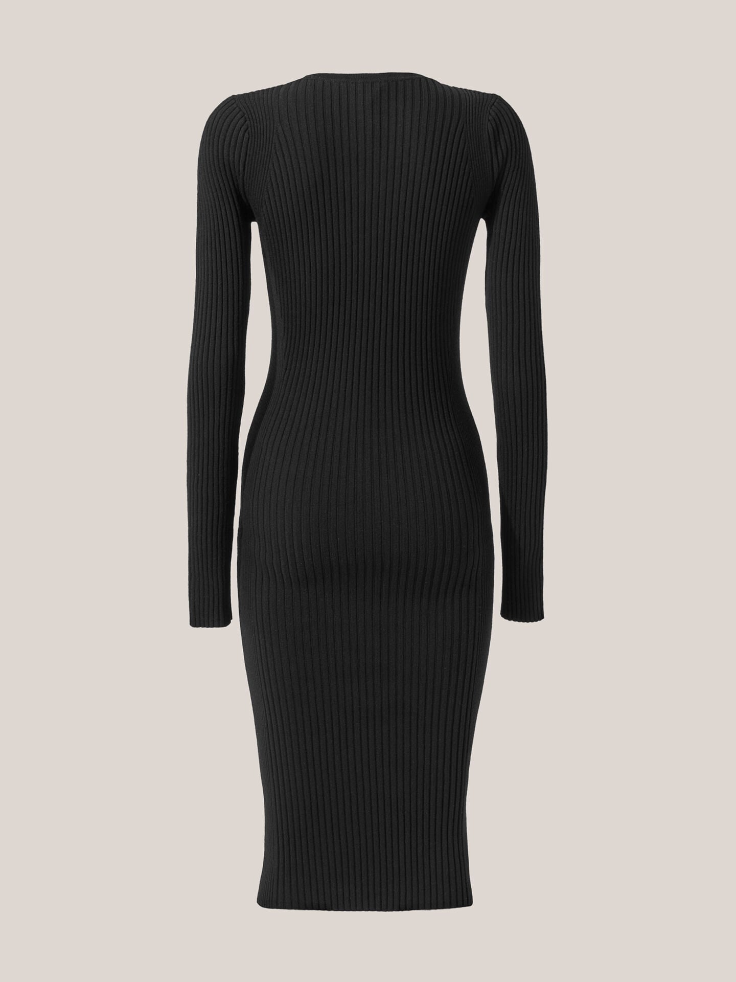 FINE MERINO RIB DRESS