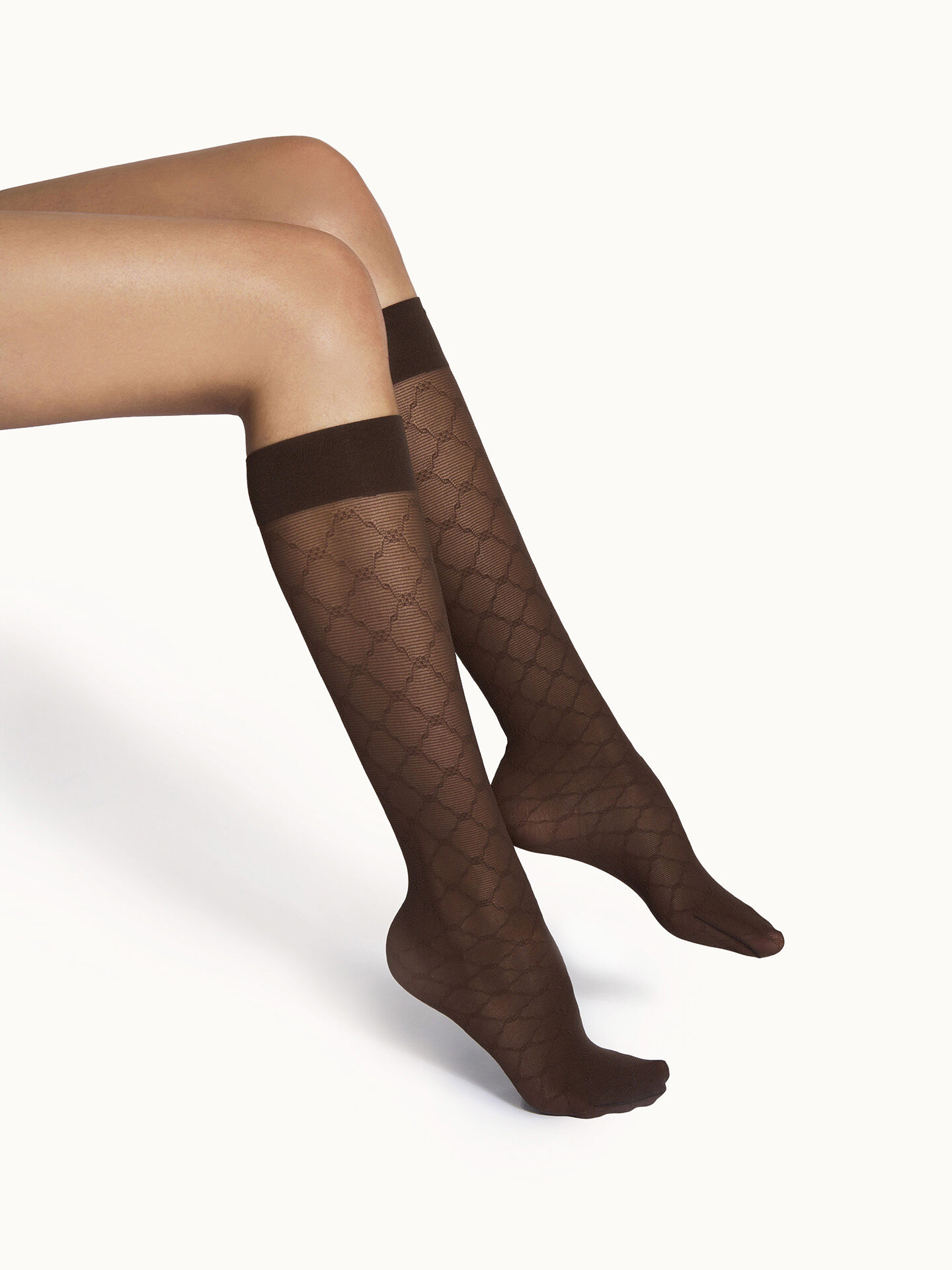 SHEER PATTERN KNEE-HIGHS SHEER PATTERN KNEE-HIGHS