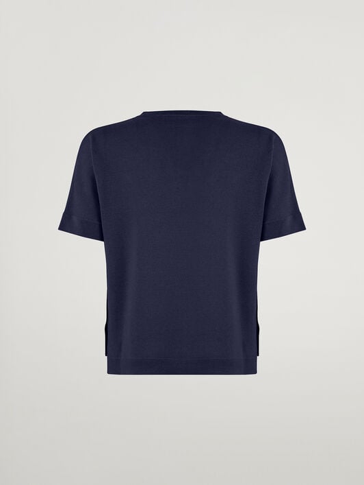 MERINO BLEND TOP SHORT SLEEVES