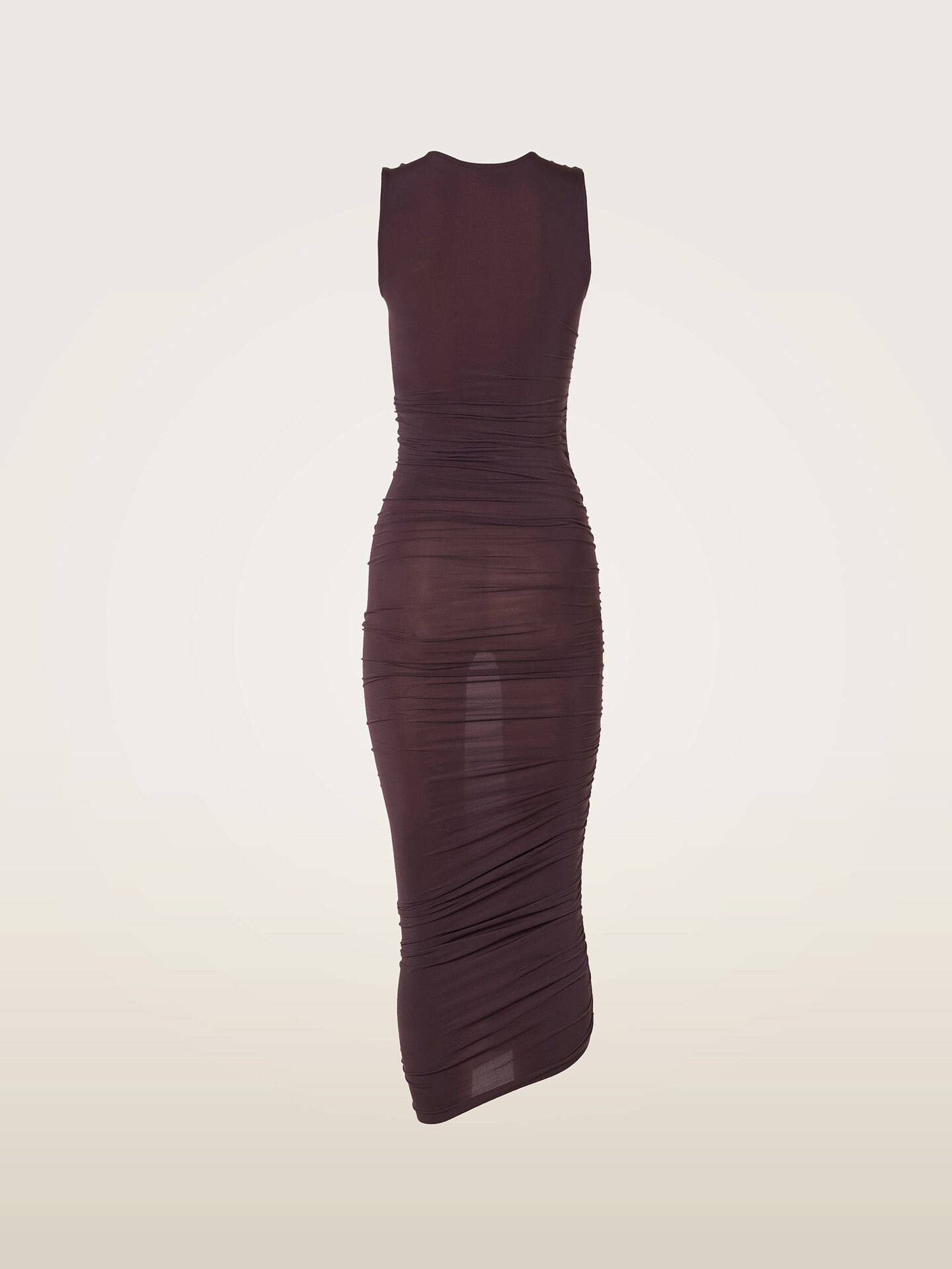 SHEER DRAPE DRESS