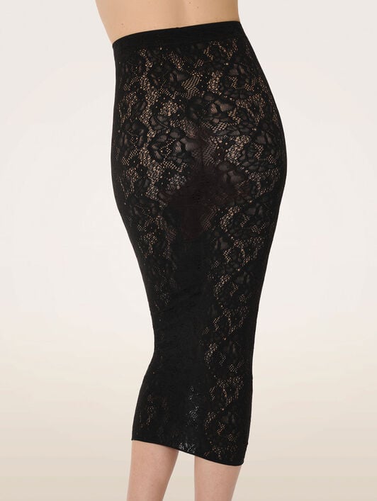 INFINITE ROSE NET SKIRT