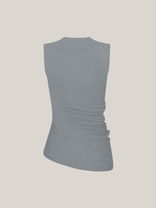 THE CREPE JERSEY TOP SLEEVELES THE CREPE JERSEY TOP SLEEVELES
