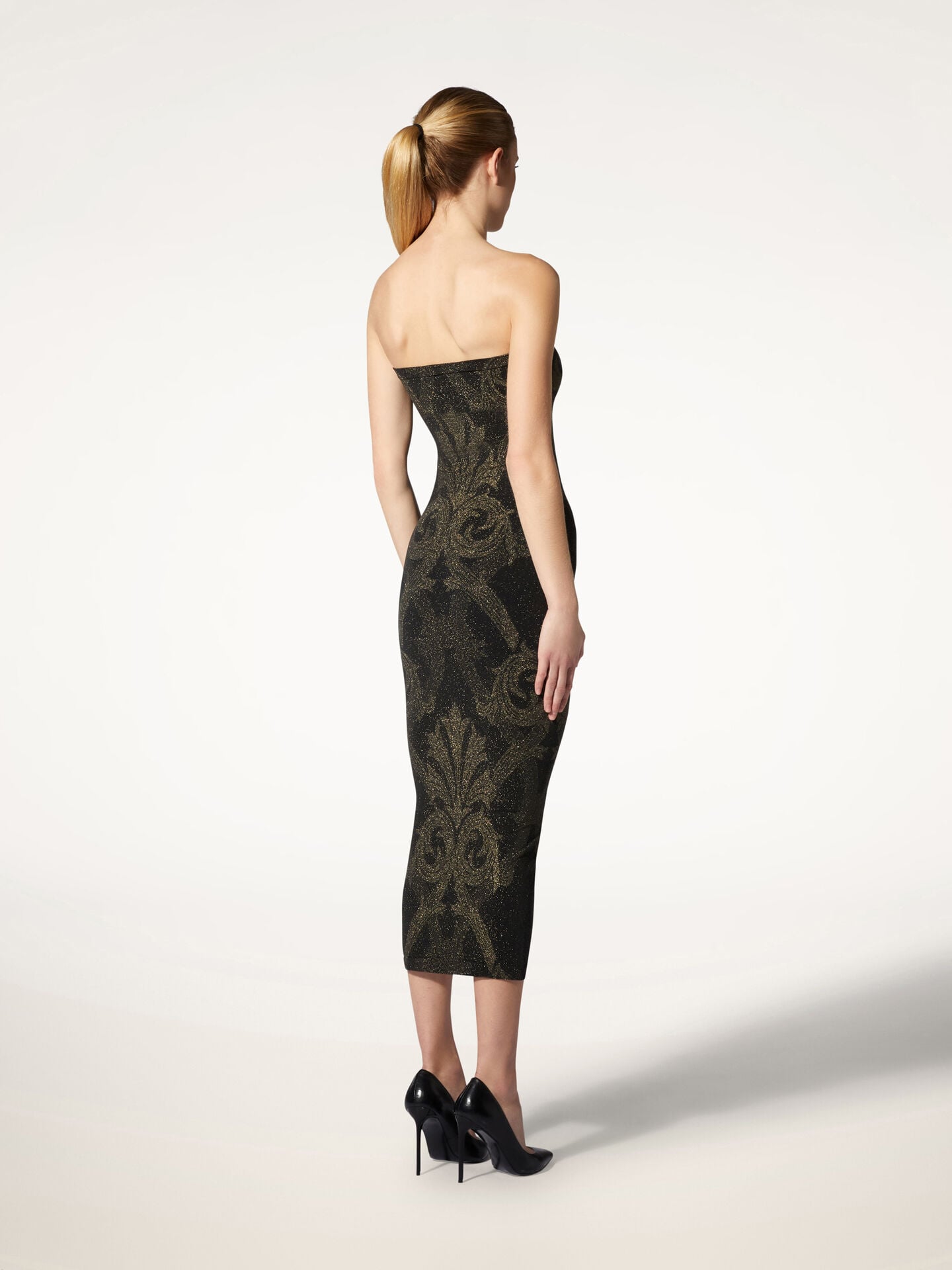 METALLIC JACQUARD DRESS METALLIC JACQUARD DRESS