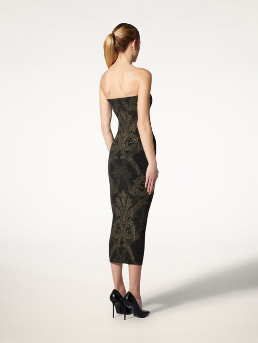 METALLIC JACQUARD DRESS METALLIC JACQUARD DRESS