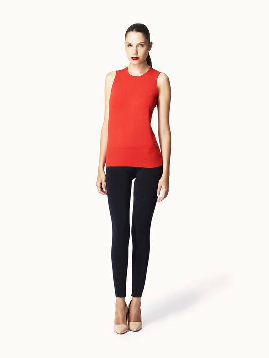 SHEER OPAQUE KNIT TOP SLEEVEL. SHEER OPAQUE KNIT TOP SLEEVEL.