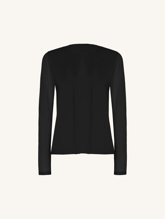 SHEER OPAQUE KNIT CARDIGAN SHEER OPAQUE KNIT CARDIGAN