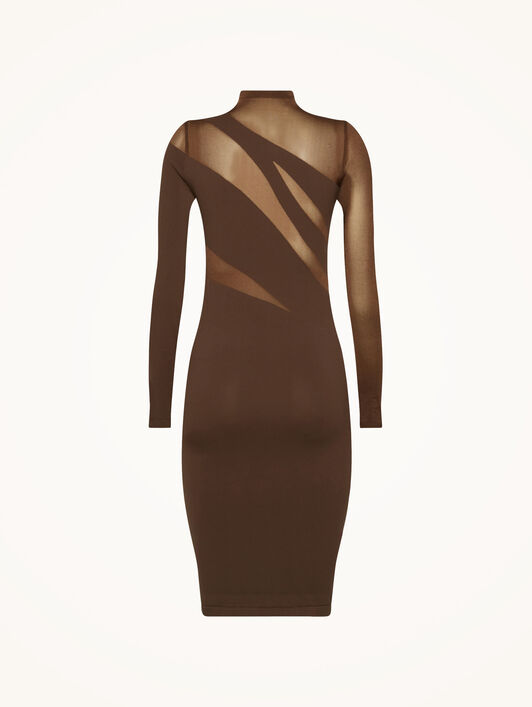 SHEER OPAQUE DRESS SHEER OPAQUE DRESS