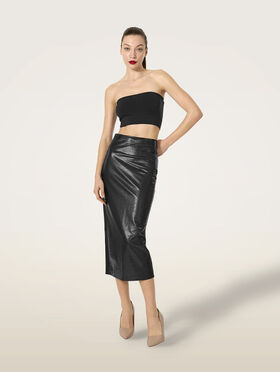 EMBOSSED ALLIGATOR SKIRT
