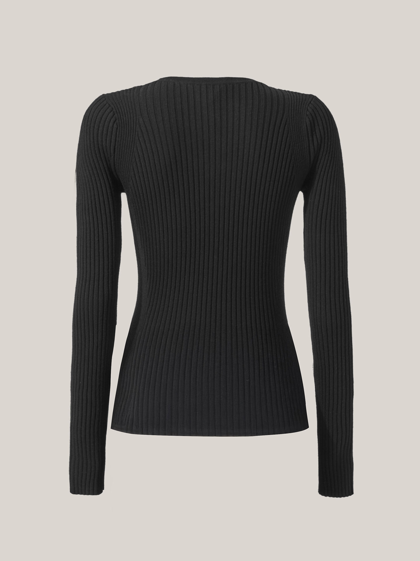 FINE MERINO RIB TOP L. SLEEVES FINE MERINO RIB TOP L. SLEEVES