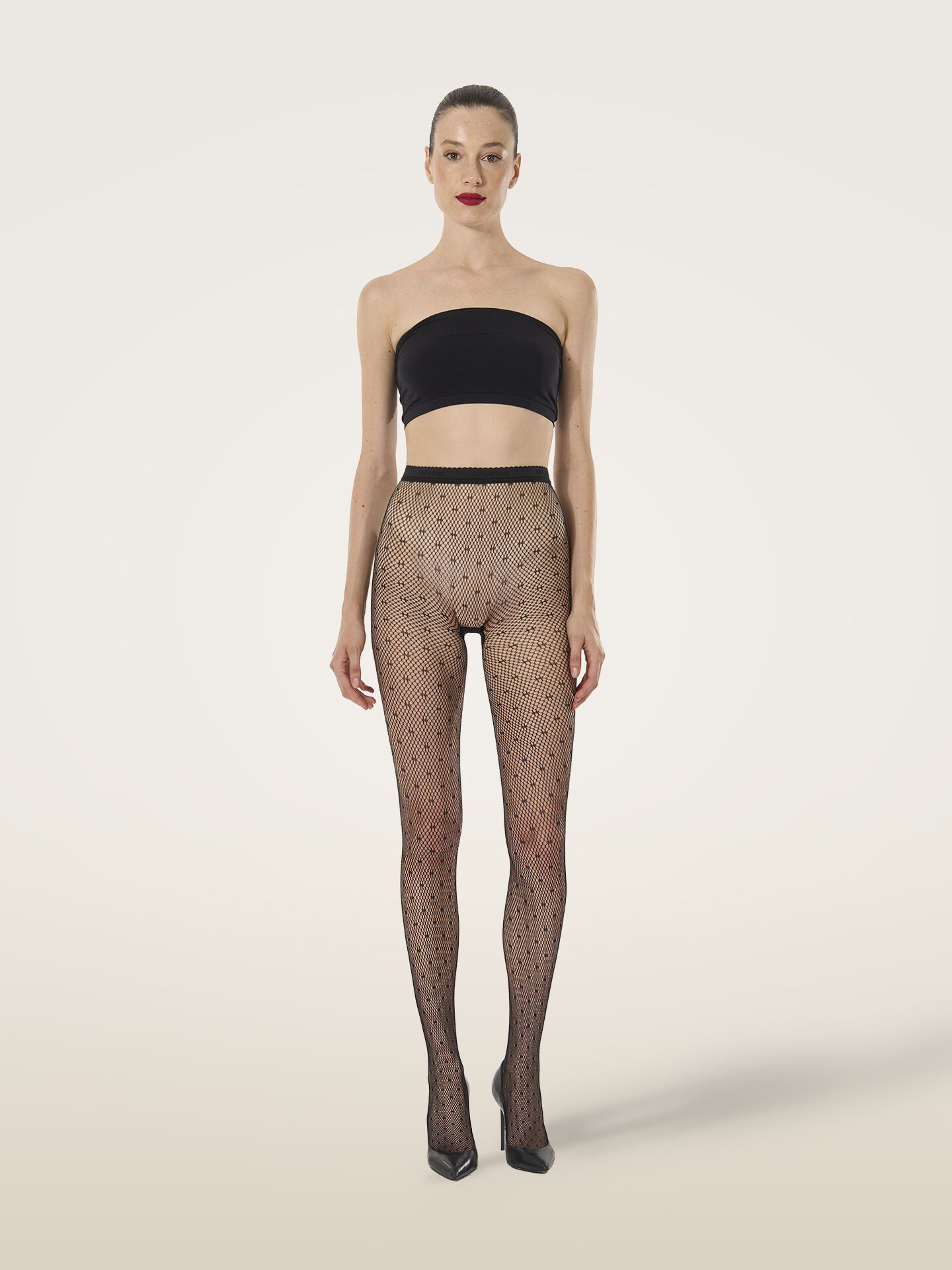 DOTTED NET TIGHTS