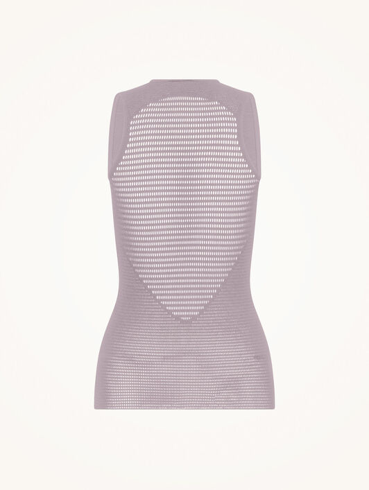 GRID NET TOP SLEEVELESS GRID NET TOP SLEEVELESS