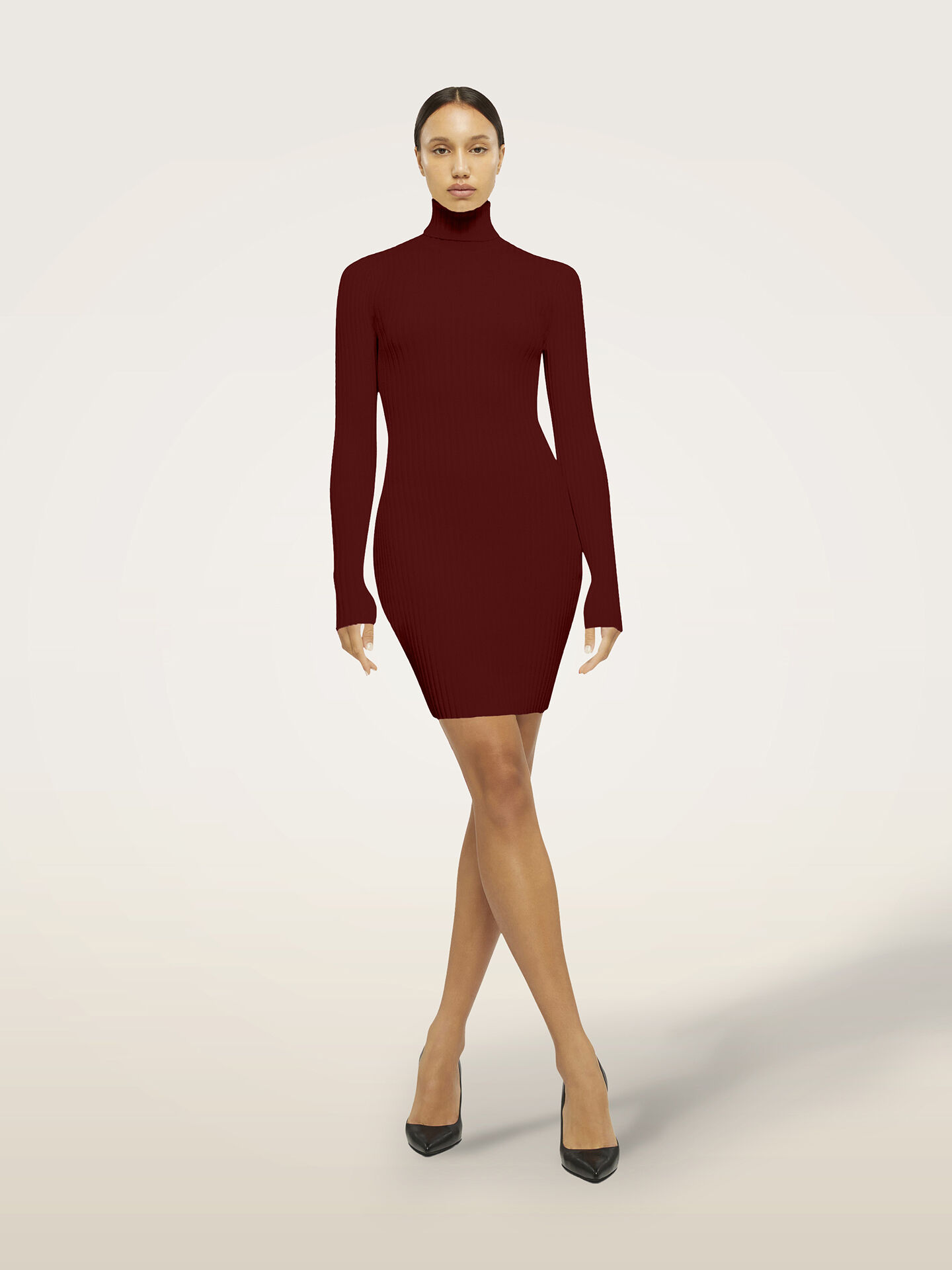 MERINO RIB DRESS