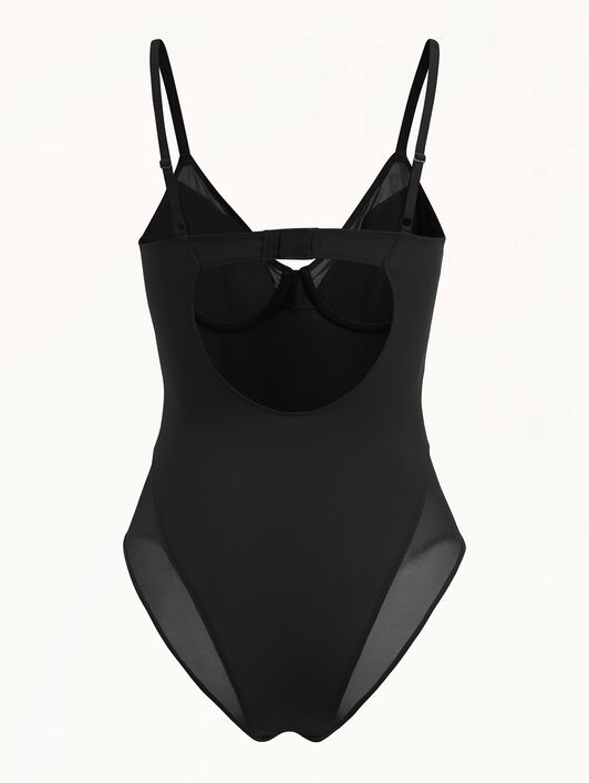 SHEER OPAQUE BODYSUIT SHEER OPAQUE BODYSUIT