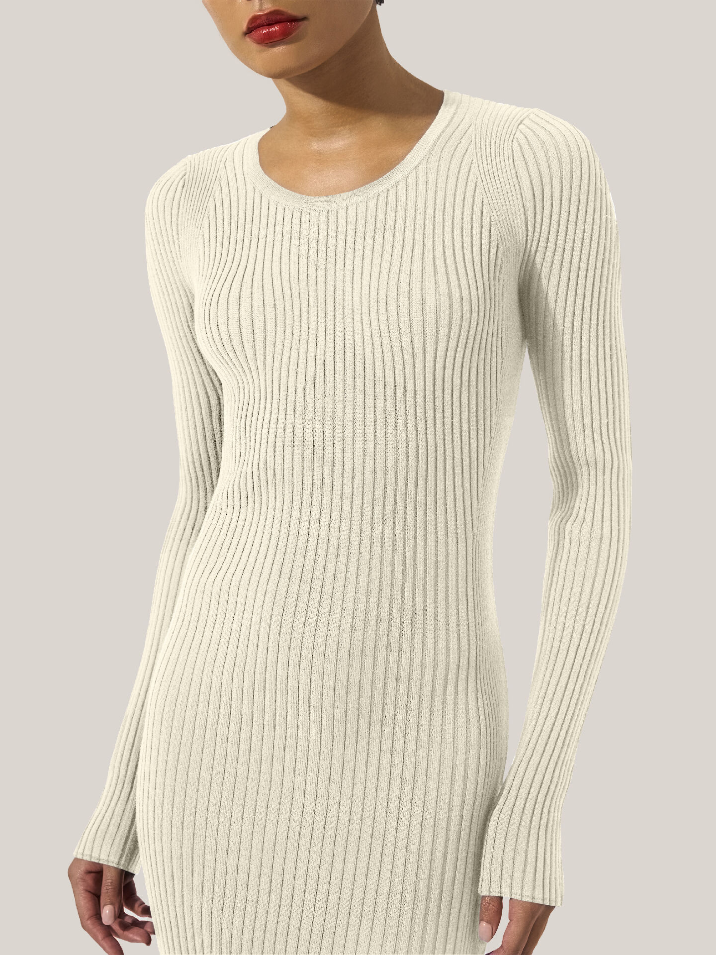 FINE MERINO RIB DRESS FINE MERINO RIB DRESS
