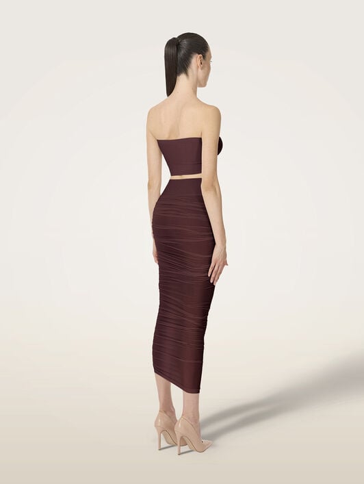 SHEER DRAPE SKIRT SHEER DRAPE SKIRT
