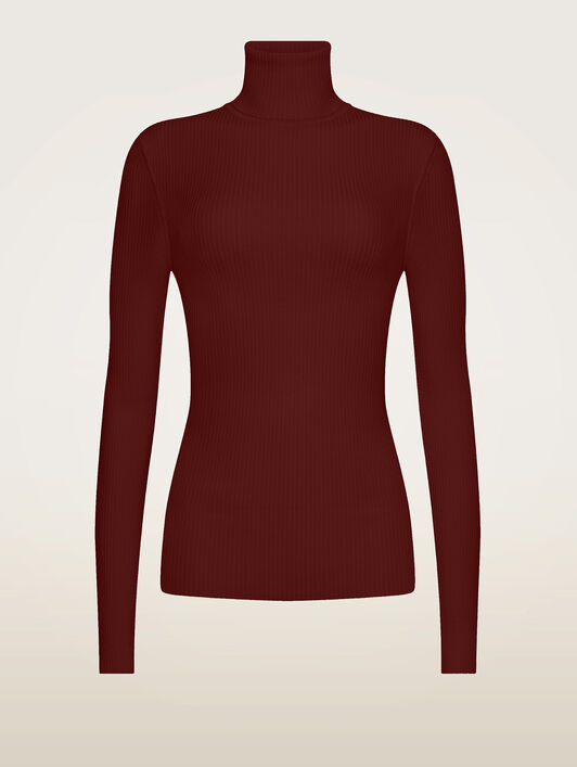MERINO FINE RIB TOP LONG SLEEV