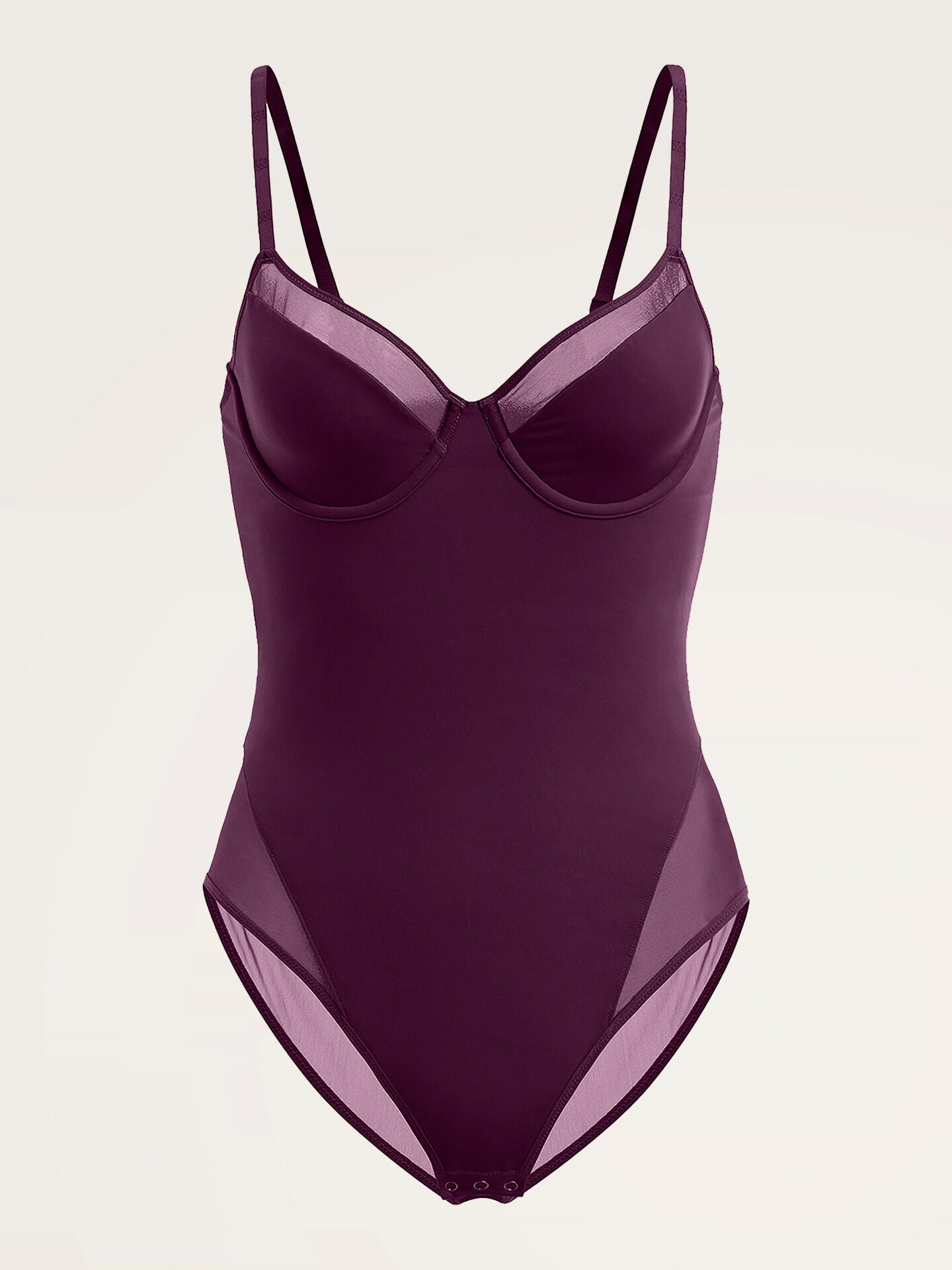 SHEER OPAQUE BODYSUIT