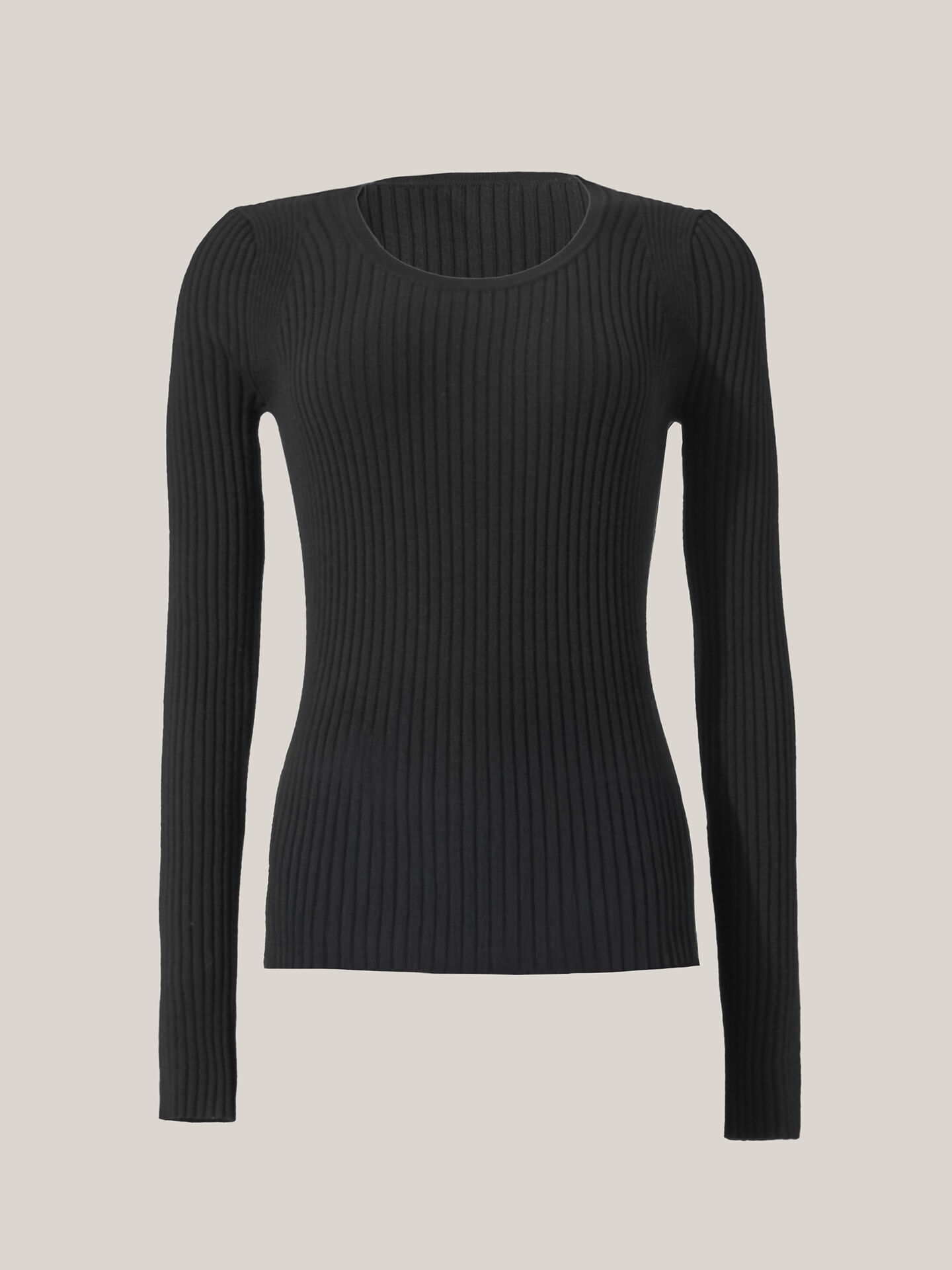 FINE MERINO RIB TOP L. SLEEVES FINE MERINO RIB TOP L. SLEEVES