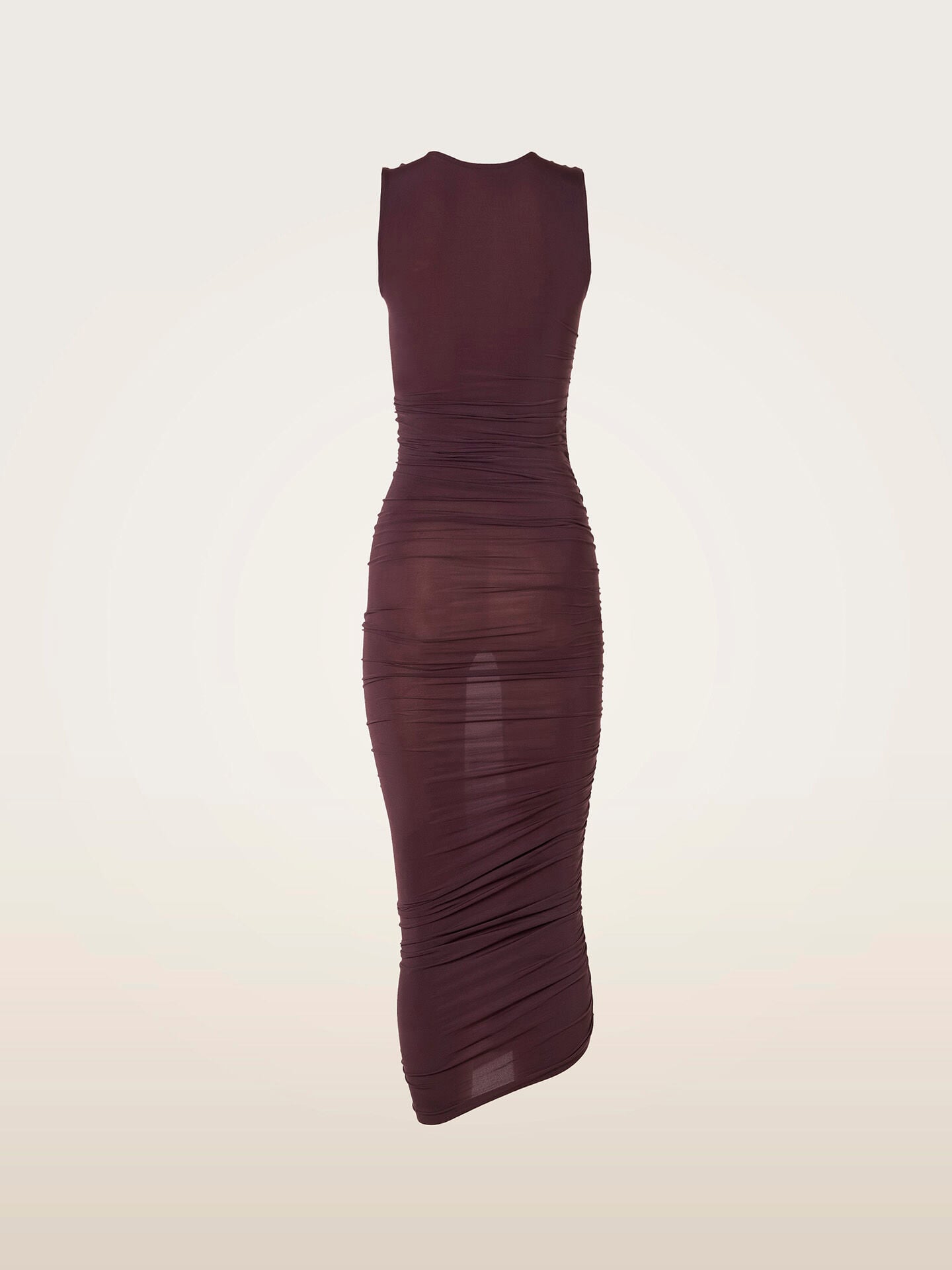 SHEER DRAPE DRESS