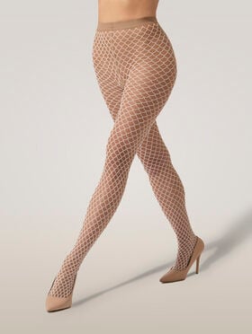 VELVET NET ILLUSION TIGHTS