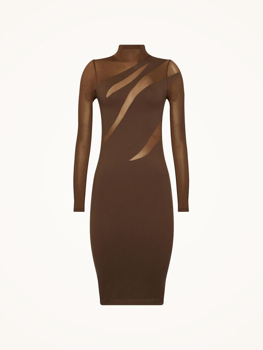 SHEER OPAQUE DRESS SHEER OPAQUE DRESS