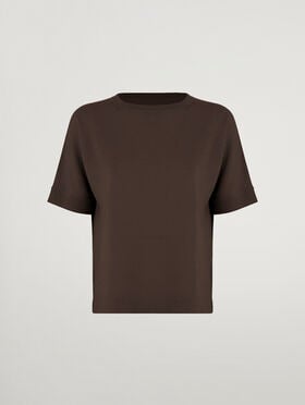 MERINO BLEND TOP SHORT SLEEVES