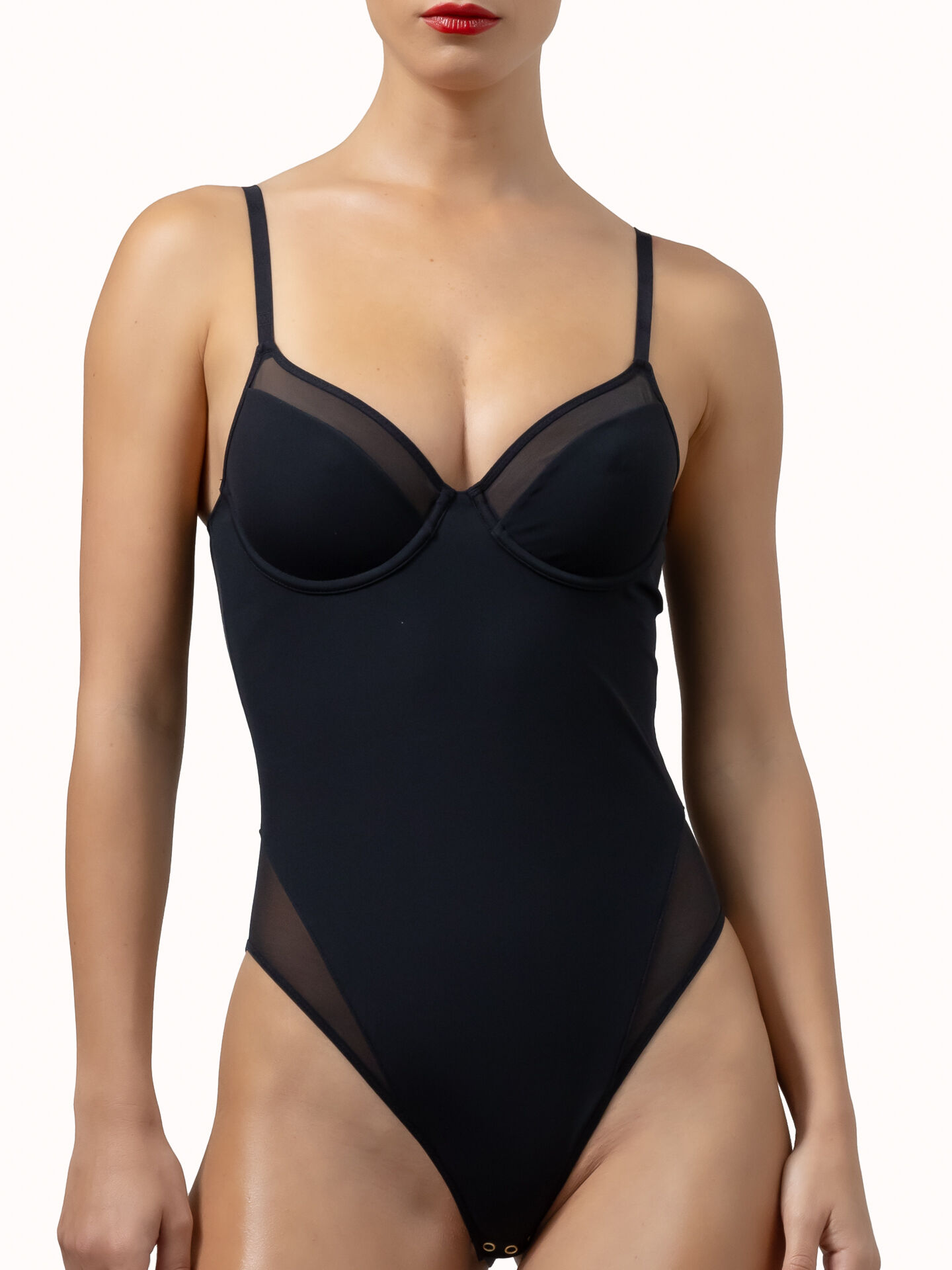 SHEER OPAQUE BODYSUIT SHEER OPAQUE BODYSUIT
