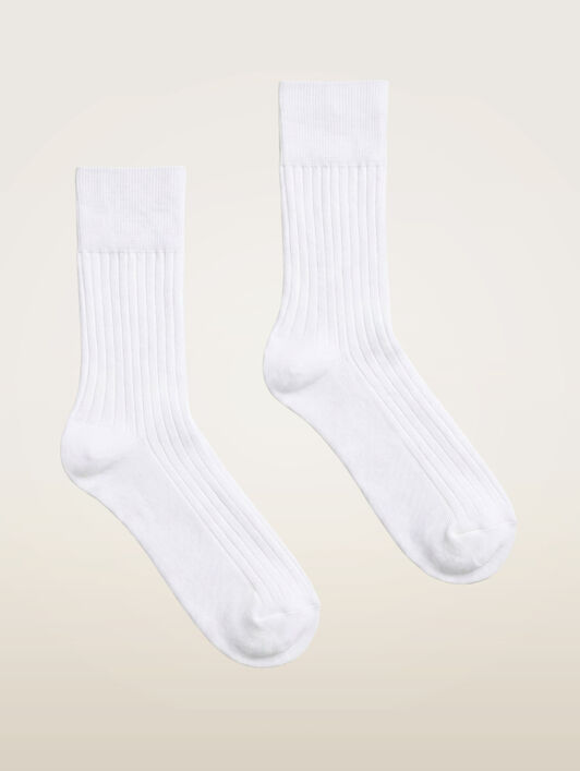 LUXURY COTTON RIB SOCKS