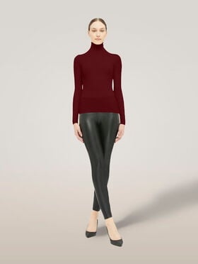 MERINO FINE RIB TOP LONG SLEEV