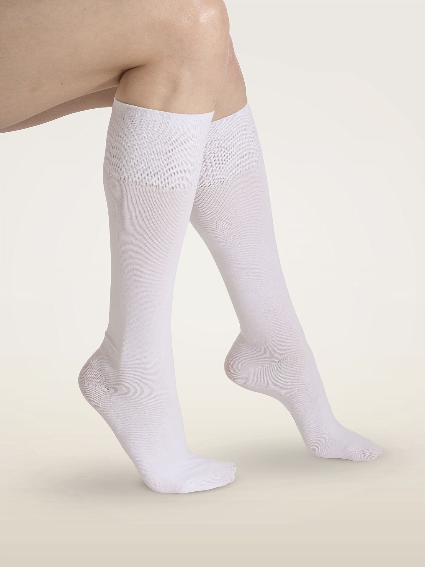 STRETCH COTTON KNEE-HIGHS