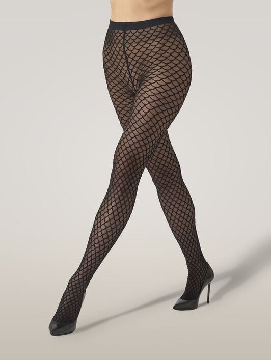 VELVET NET ILLUSION TIGHTS