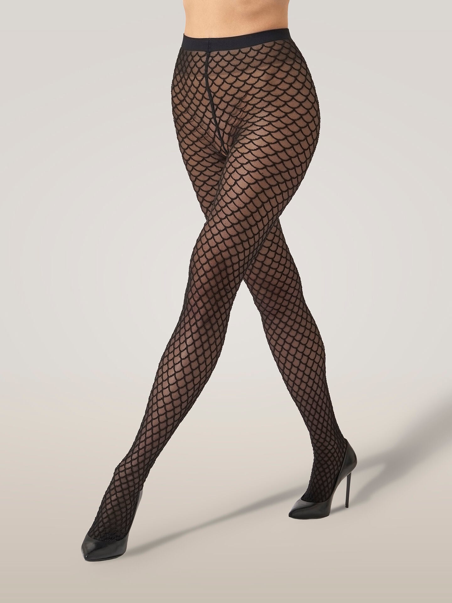VELVET NET ILLUSION TIGHTS