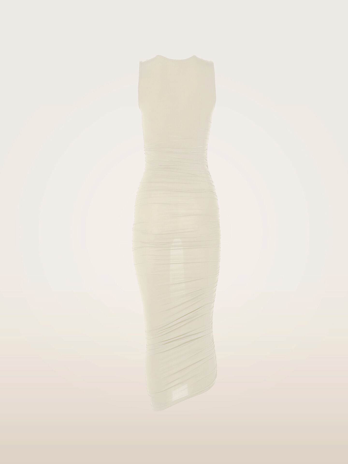 SHEER DRAPE DRESS