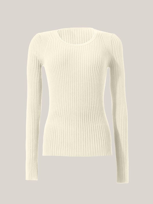 FINE MERINO RIB TOP L. SLEEVES FINE MERINO RIB TOP L. SLEEVES