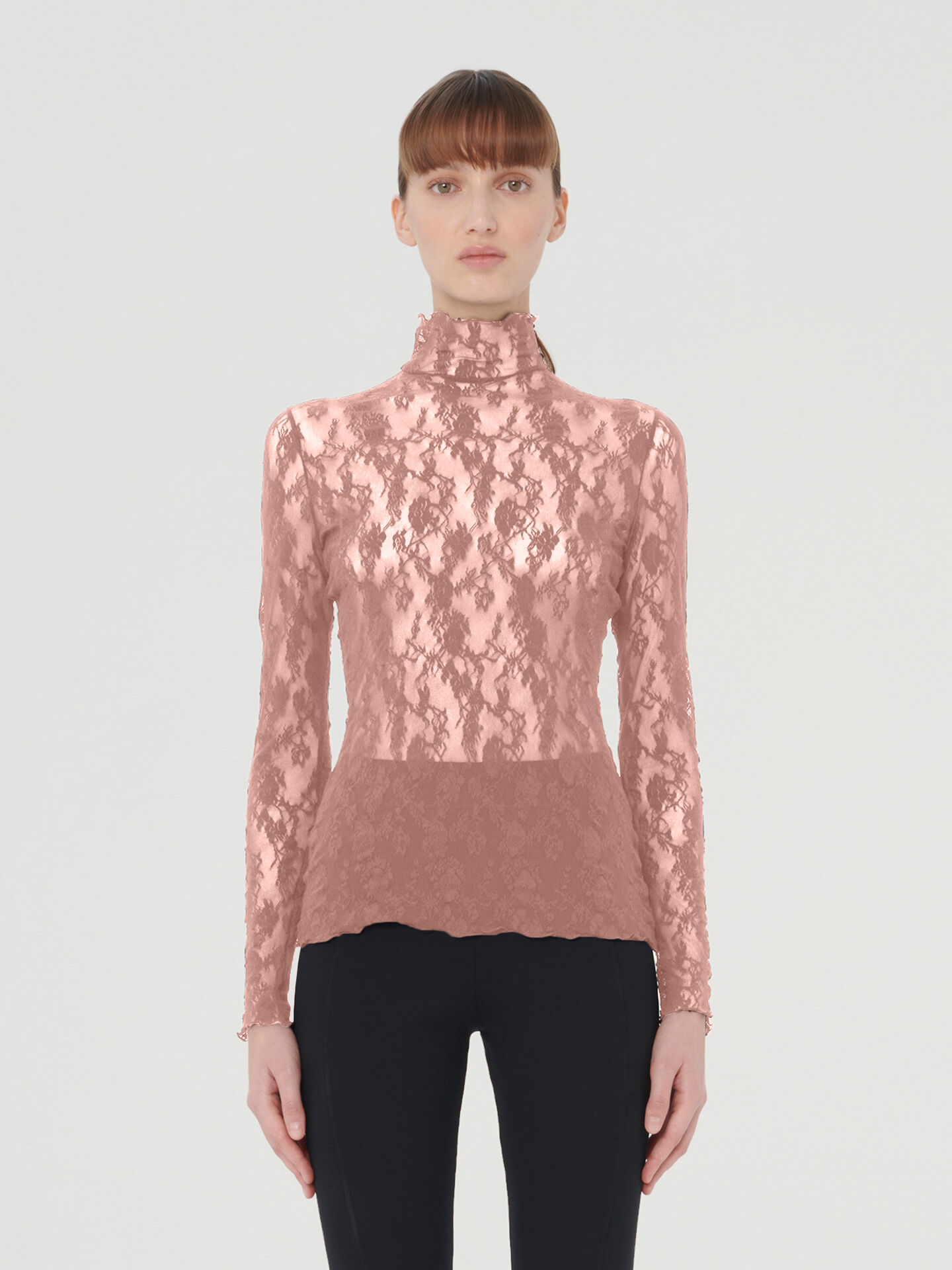 FLORAL LACE TOP LONG SLEEVES