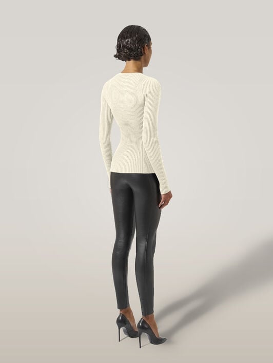 FINE MERINO RIB TOP L. SLEEVES FINE MERINO RIB TOP L. SLEEVES