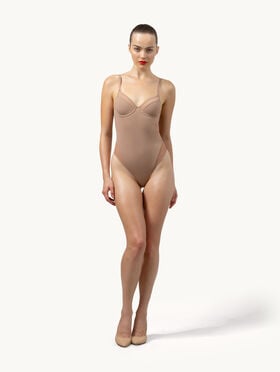 SHEER OPAQUE BODYSUIT
