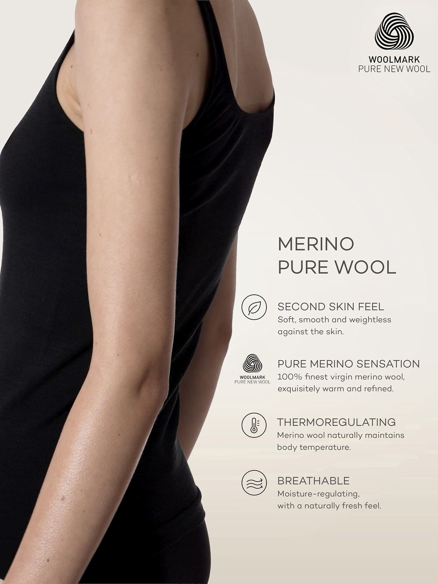 PURE WOOL TOP SLEEVELESS PURE WOOL TOP SLEEVELESS