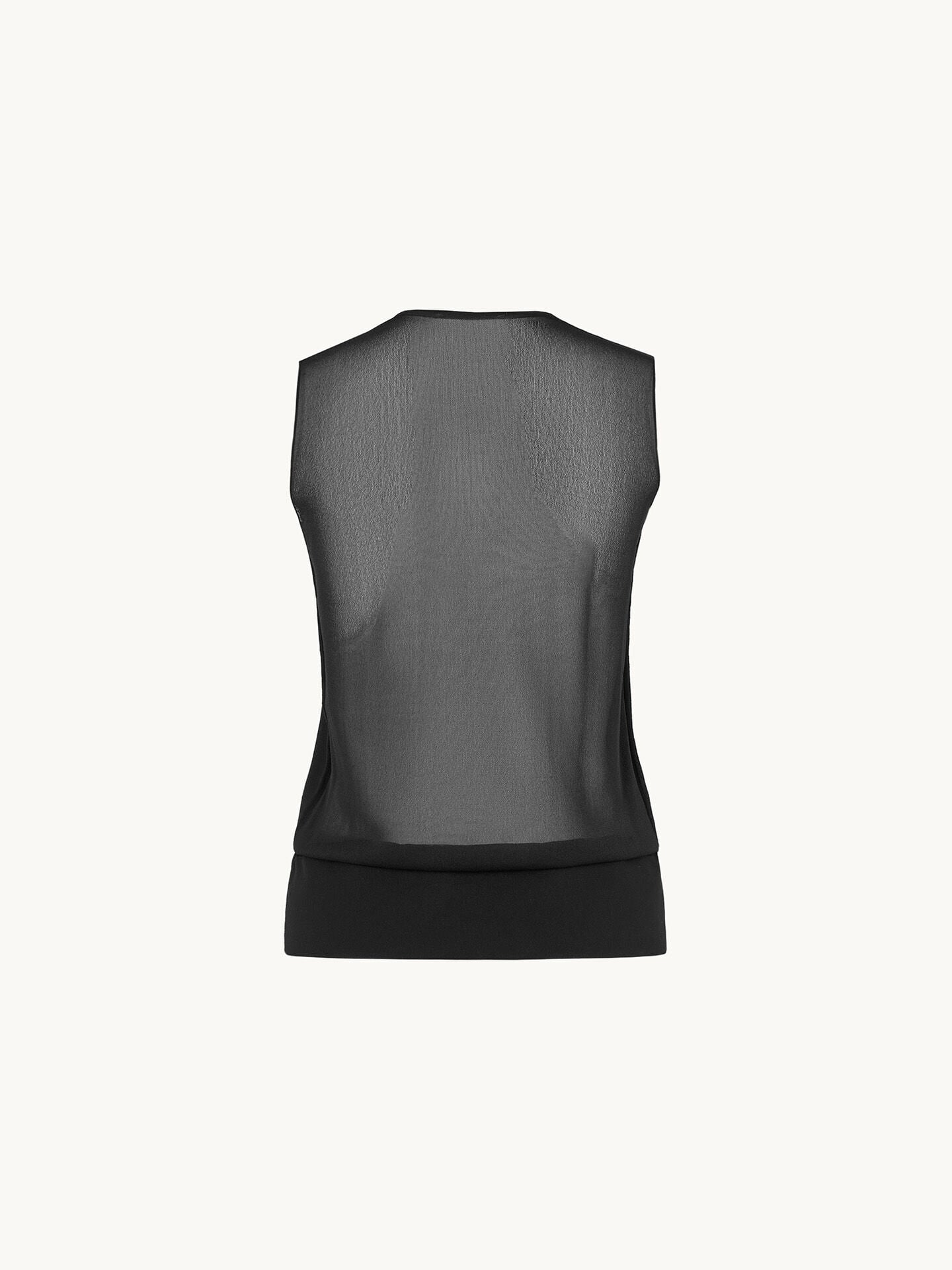 SHEER OPAQUE KNIT TOP SLEEVEL. SHEER OPAQUE KNIT TOP SLEEVEL.