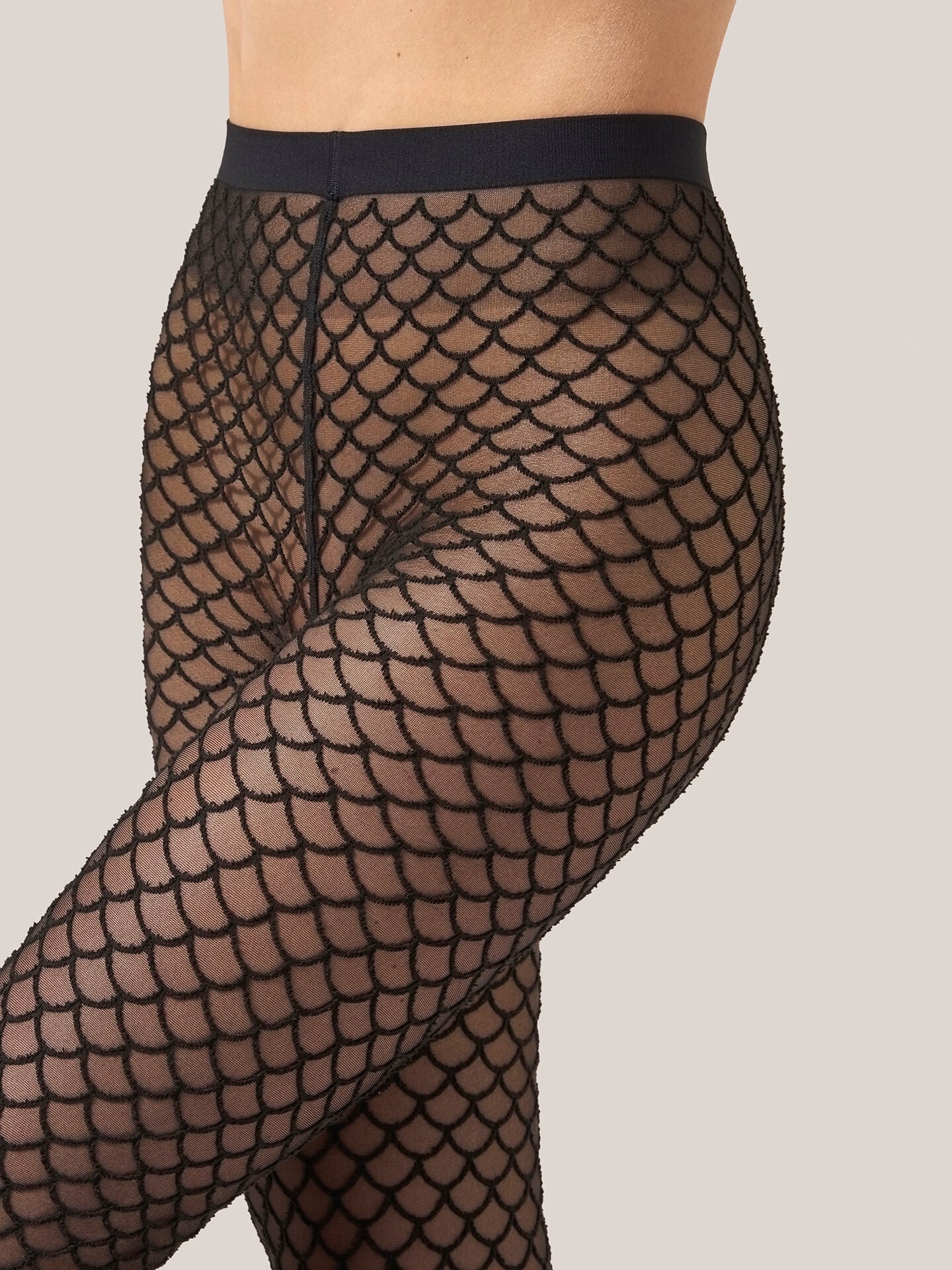 VELVET NET ILLUSION TIGHTS